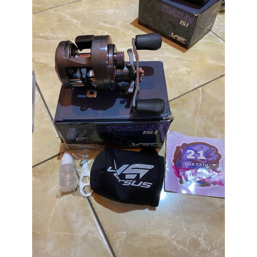 Reel Rel OH Versus Torium 151 handle kiri Gulungan Pancing Laut