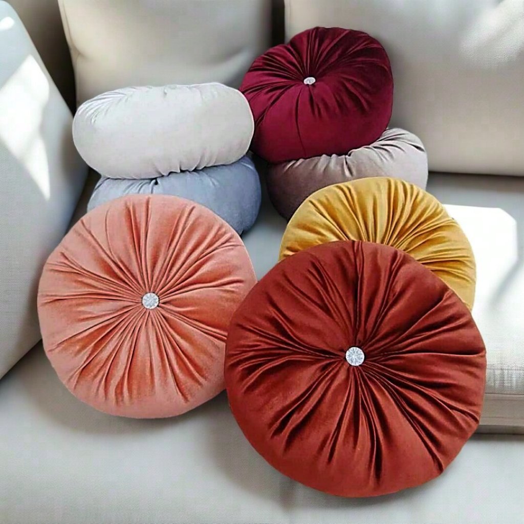 Bantal sofa bulat bantal mewah dekorasi bahan lembut