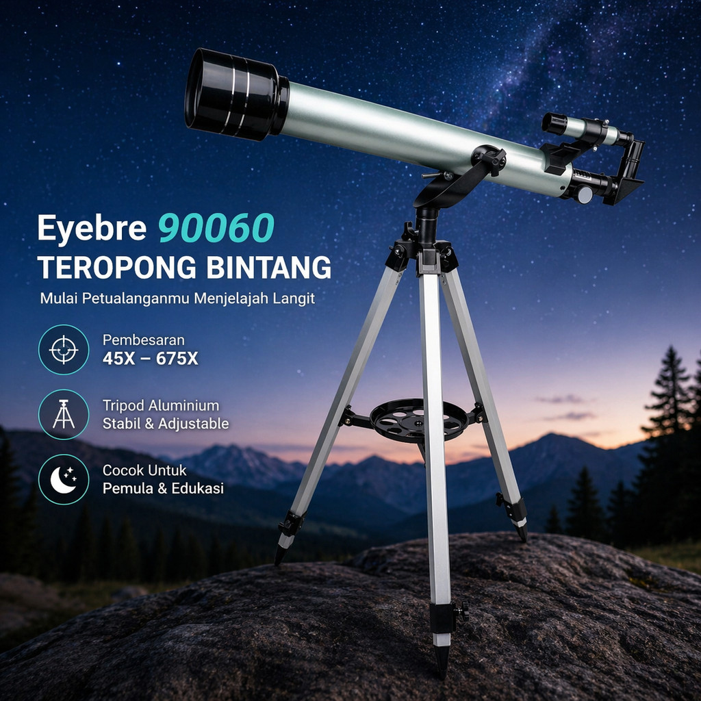 Teropong Eyebre Teropong Bintang Astronomical Telescope 675X 900/60mm - 90060