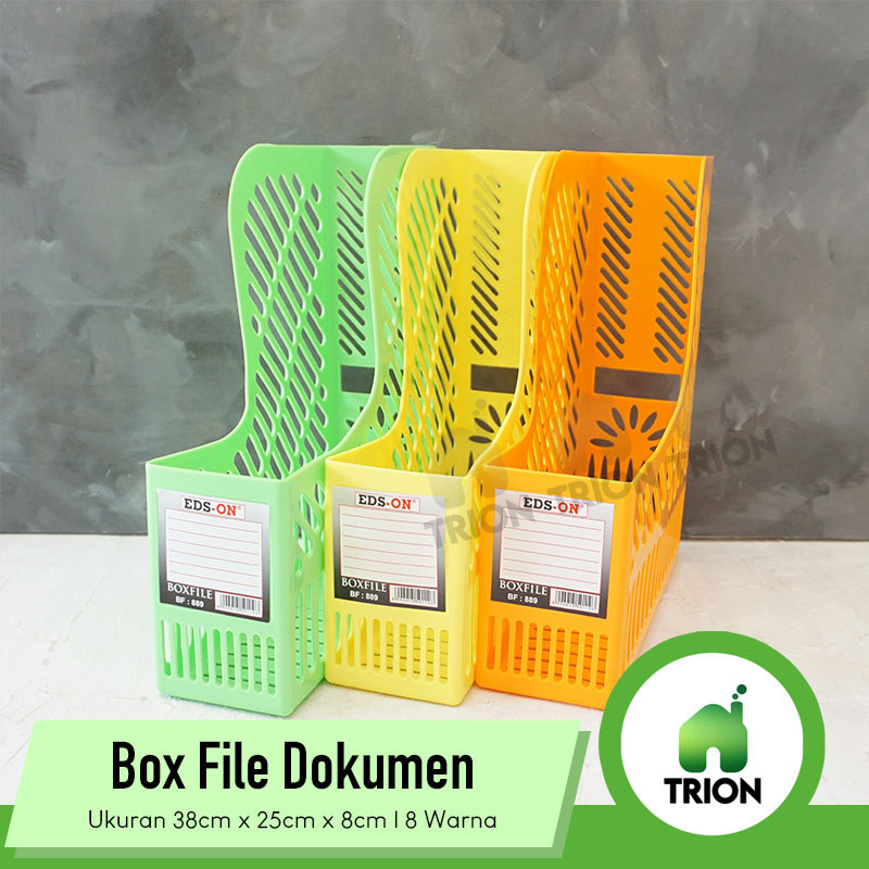 Box File Plastik Neon Warna Warni / File Holder Plastik Neon / Binder Box File