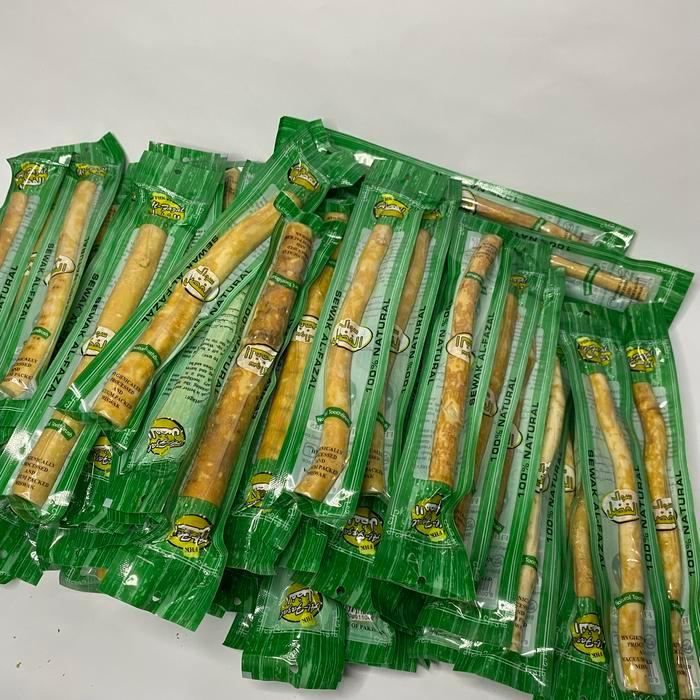 Siwak/Miswak Al-Fazal Berukuran Besar  8 inch/15CM bisa membersihkan Gusi Mulut Sikat Gigi - 12 Pcs