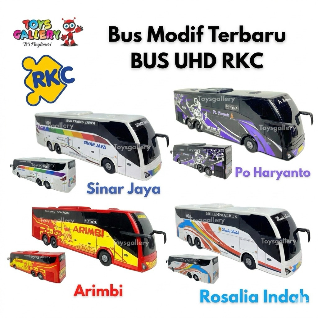 RKC Miniatur Bus Modifikasi UHD Tronton RKC Livery Arimbi Po haryanto Sinar Jaya Rosalia Indah Terba
