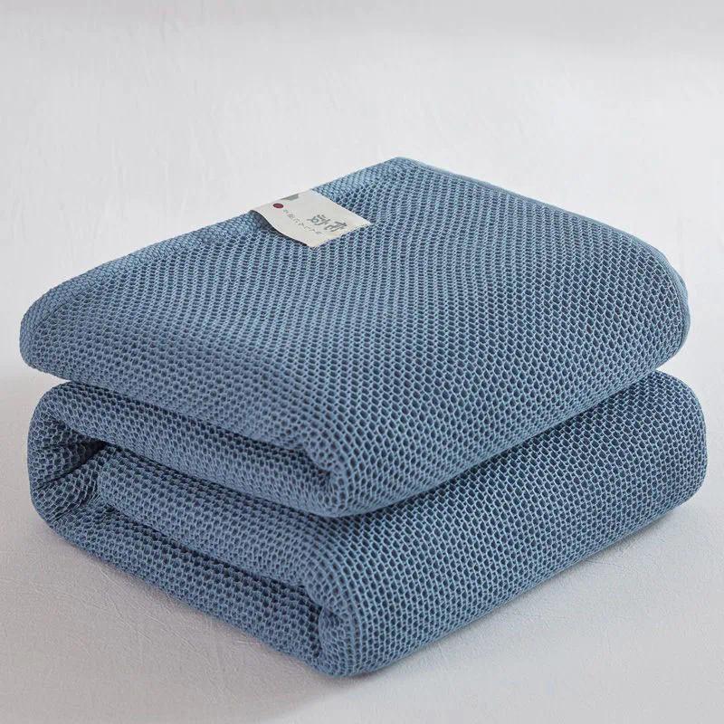 Solid Cotton Blanket for Bed Waffle Plaid Bedspread for Single Queen King Bed Sofa Blankets Throw So