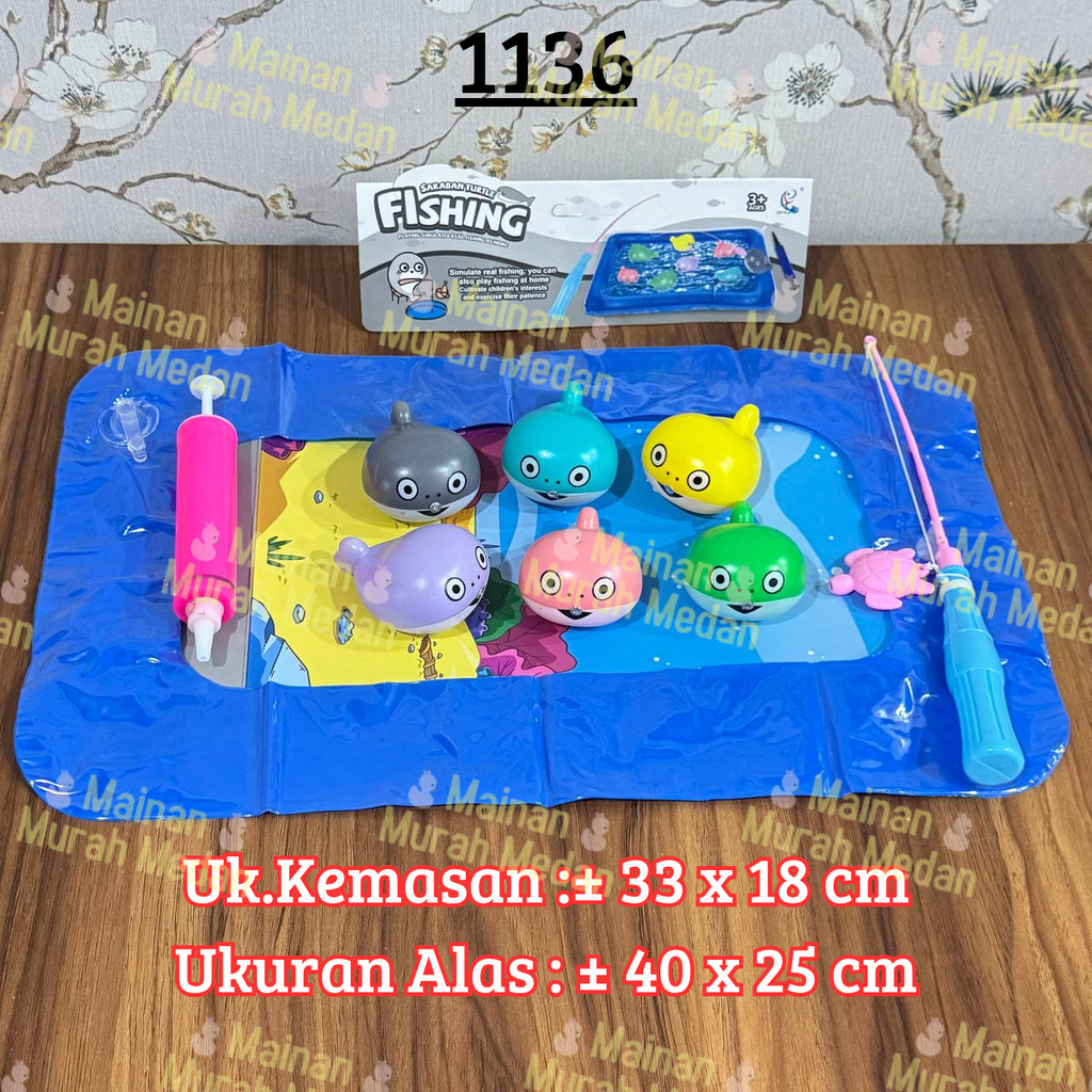 Mainan Pancing Ikan Baby Shark / Mainan Edukasi Pancingan / Mainan Baby Shark / Mainan Montessori