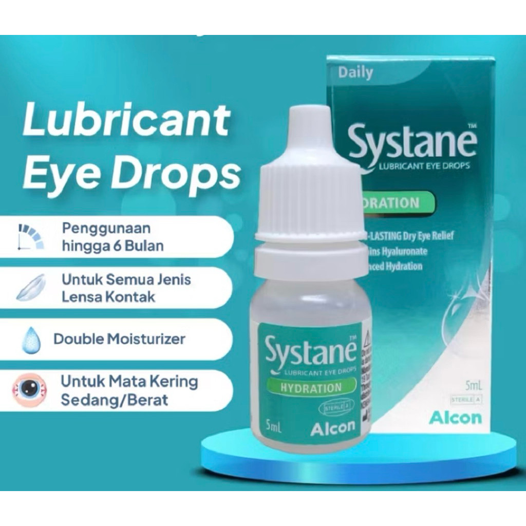 Systane hydration tetes mata 5 ml ( tetes mata untuk mata kering )