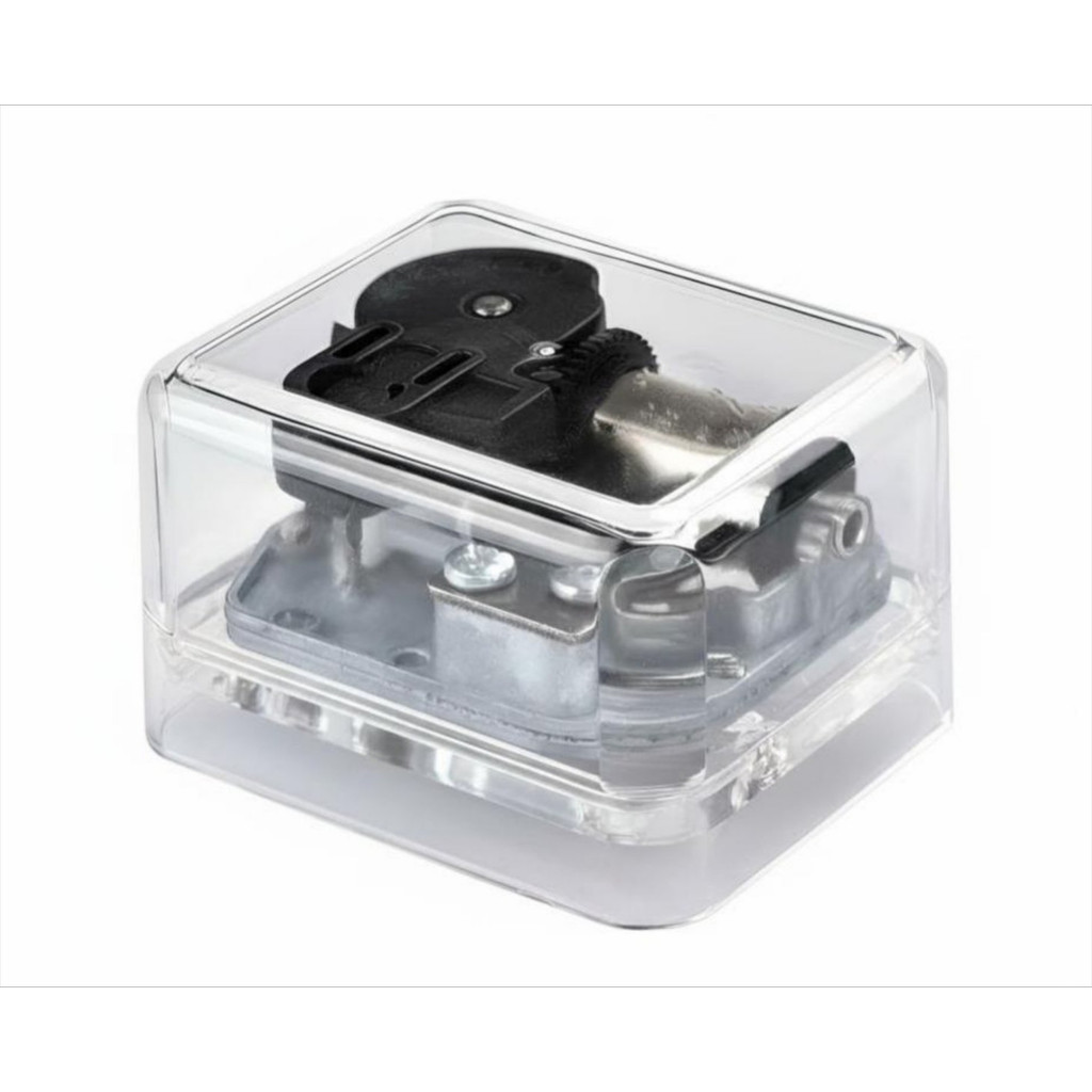 Wind-up Music Box, Acrylic Clear Mechanical, Bird's Poem, Farewell Book, Flower Dance, Gift Suggesti