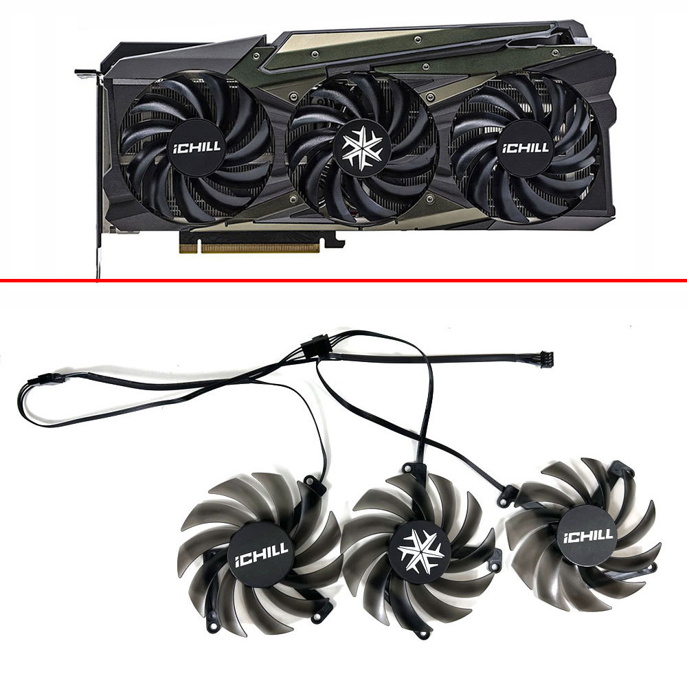 New 85MM CF-12915S RTX3080 RTX3070 Video Fan For INNO3D RTX 3070 3070Ti 3080 3080Ti 3090 IILL X4 OC 