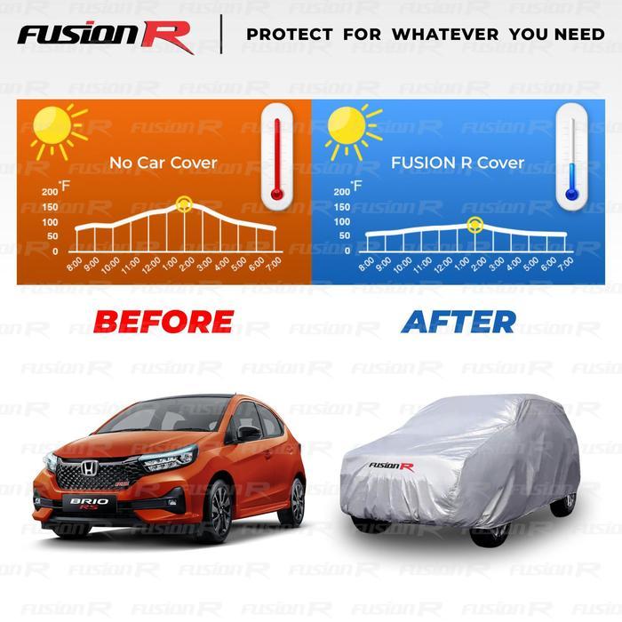 Cover Mobil / Sarung Mobil XENIA merek FUSION R / Cover Mobil Putih