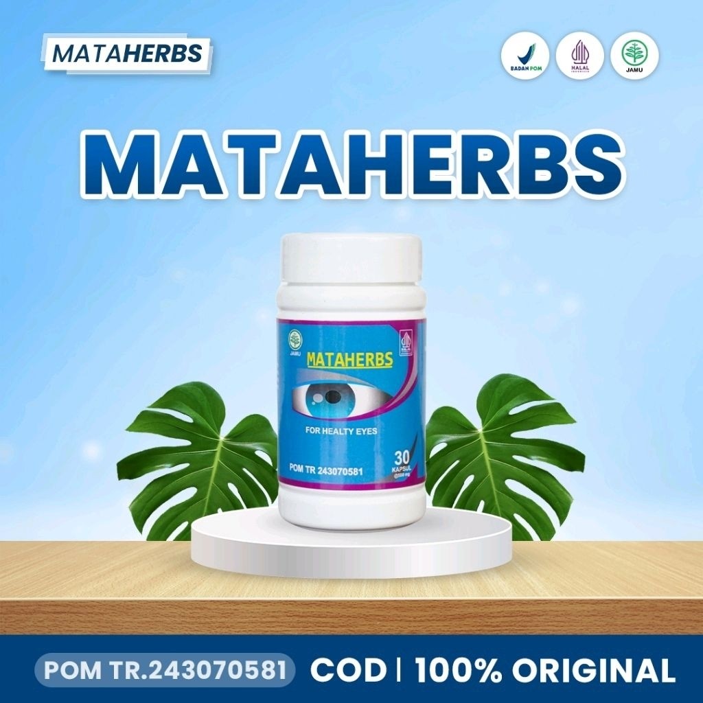 MATAHERBS ORIGINAL - KAPSUL HERBAL UNTUK KESEHATAN MATA KATARAK, PTERYGIUM,