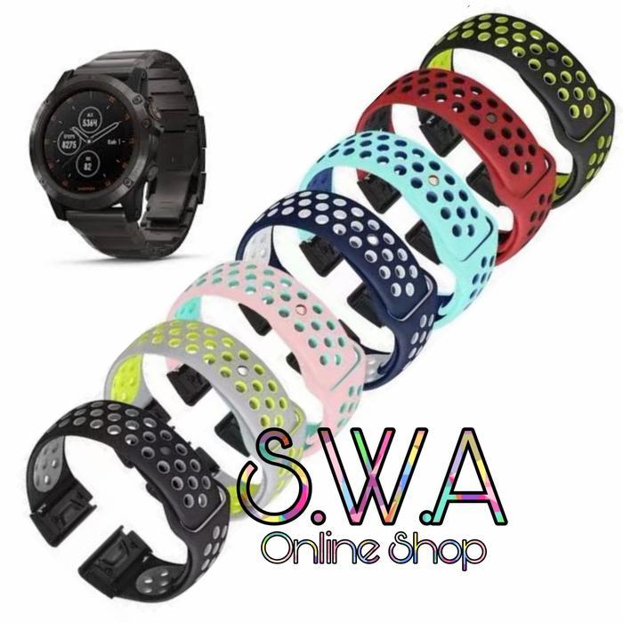 Strap Nike Volt Series Quick Fit Quickfit Tali Jam Solar Sapphire Amoled Garmin Fenix 8 47mm 5 6 7 P