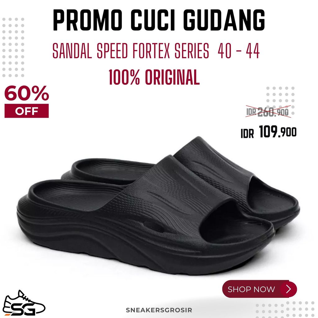 Sandal Speed Fortex  Series 100% ORIGINAL Sendal Selop Pria