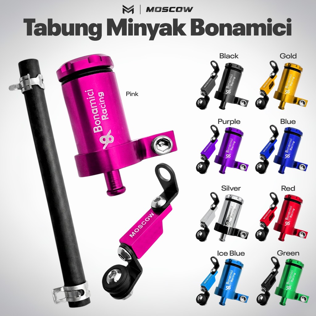 PAKET TABUNG MINYAK REM BONAMICI + BREKET TABUNG IMPOR IMPORT / UNIVERSAL MOTOR TABUNG HANDLE MINYAK