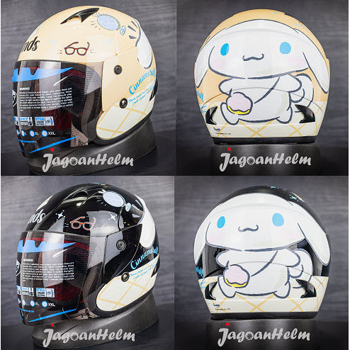 MDS HELM SPORT R3 SANRIO CINNAMOROLL #5 | MOTIF CARTOON | HELM ANAK HALF FACE
