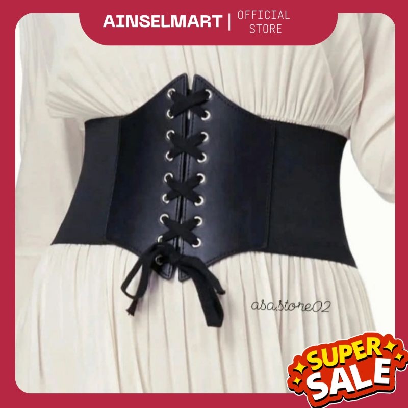 Ikat Pinggang Wanita Obi Besar/Obi BIG Import Obi Hitam Korset Wanita AS