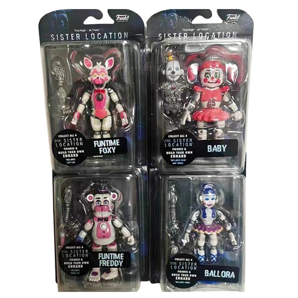 FNAF Sister Location Figures 5 Inch Action Figure Funtime Freddy Foxy Ballora New Arrivals Collectib