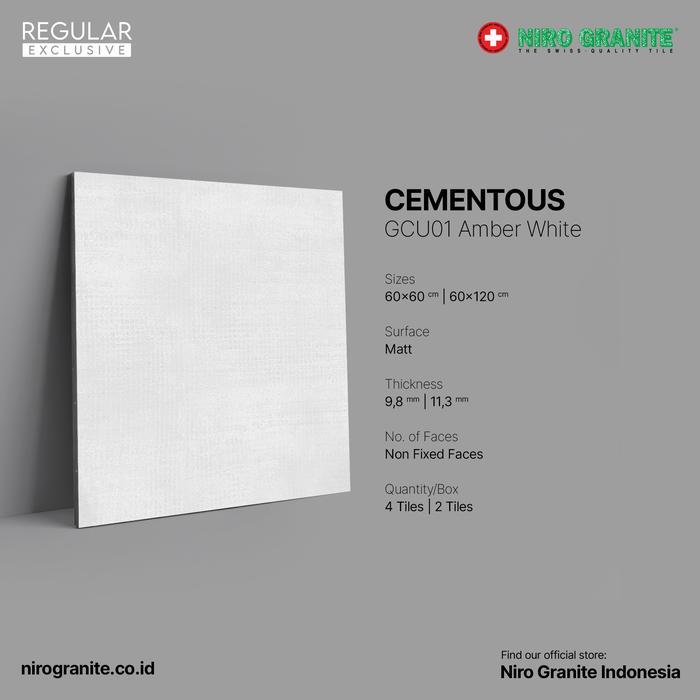 NIRO GRANITE 1st Grade - Cementous GCU01 - Matt - 60 x 60,