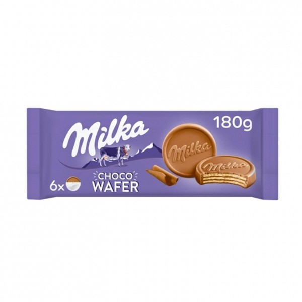 Coklat MILKA Choco Wafer isi 6pcs 180gram asal Eropa