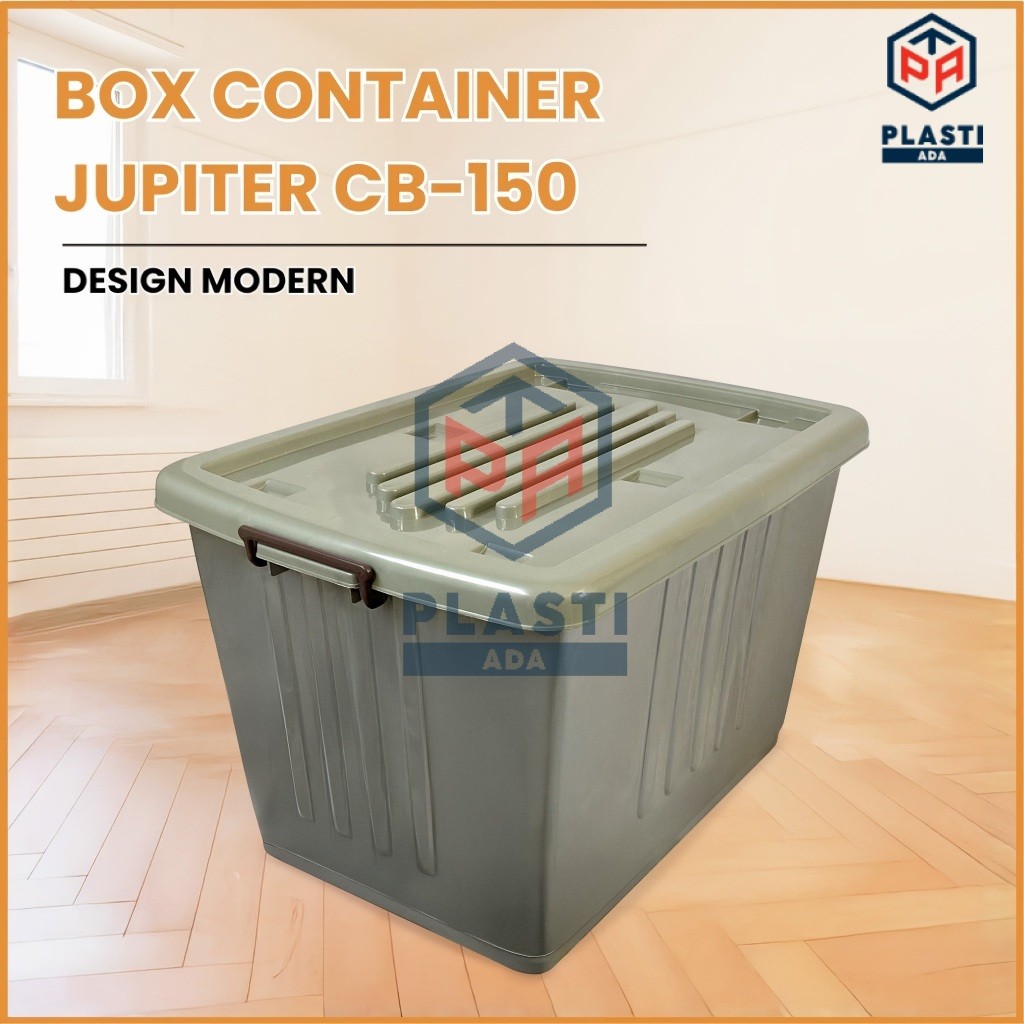 BOX CONTAINER 150 LITER + RODA - Kontainer Box / Container Box Plastik