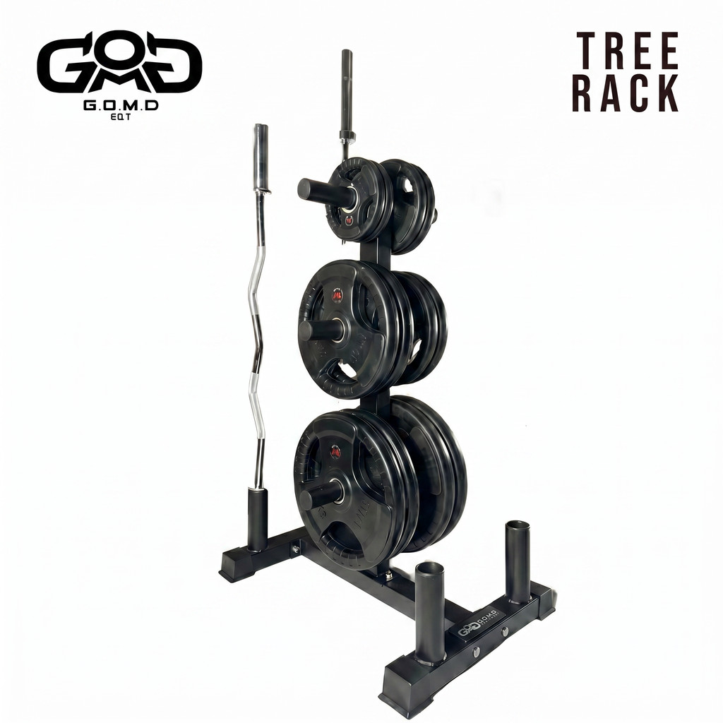 Tree Rack GOMD Rak Plate Barbell dan Plate Rack