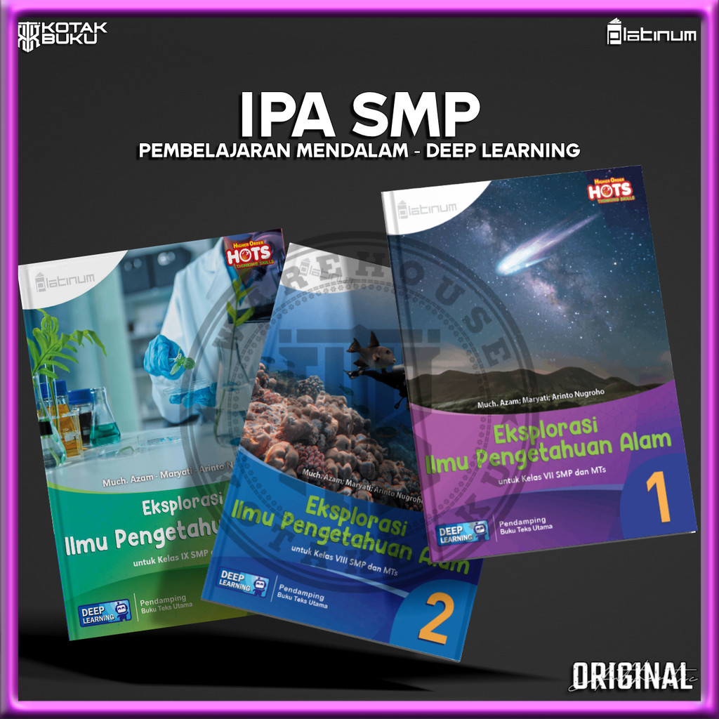 [ TS ] Buku IPA kelas 7 8 9 SMP Deep Learning / IPA SMP / Platinum
