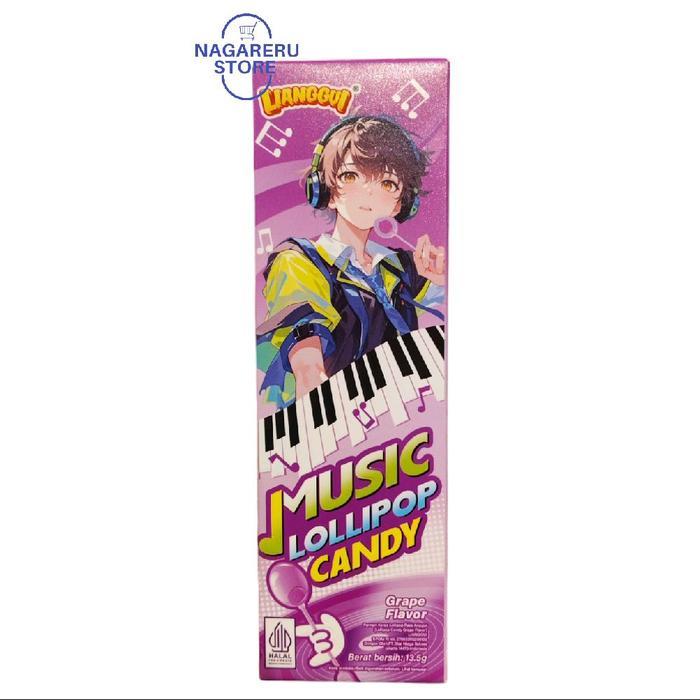 Lianggui music lollipop candy grape flavor 13.5gr