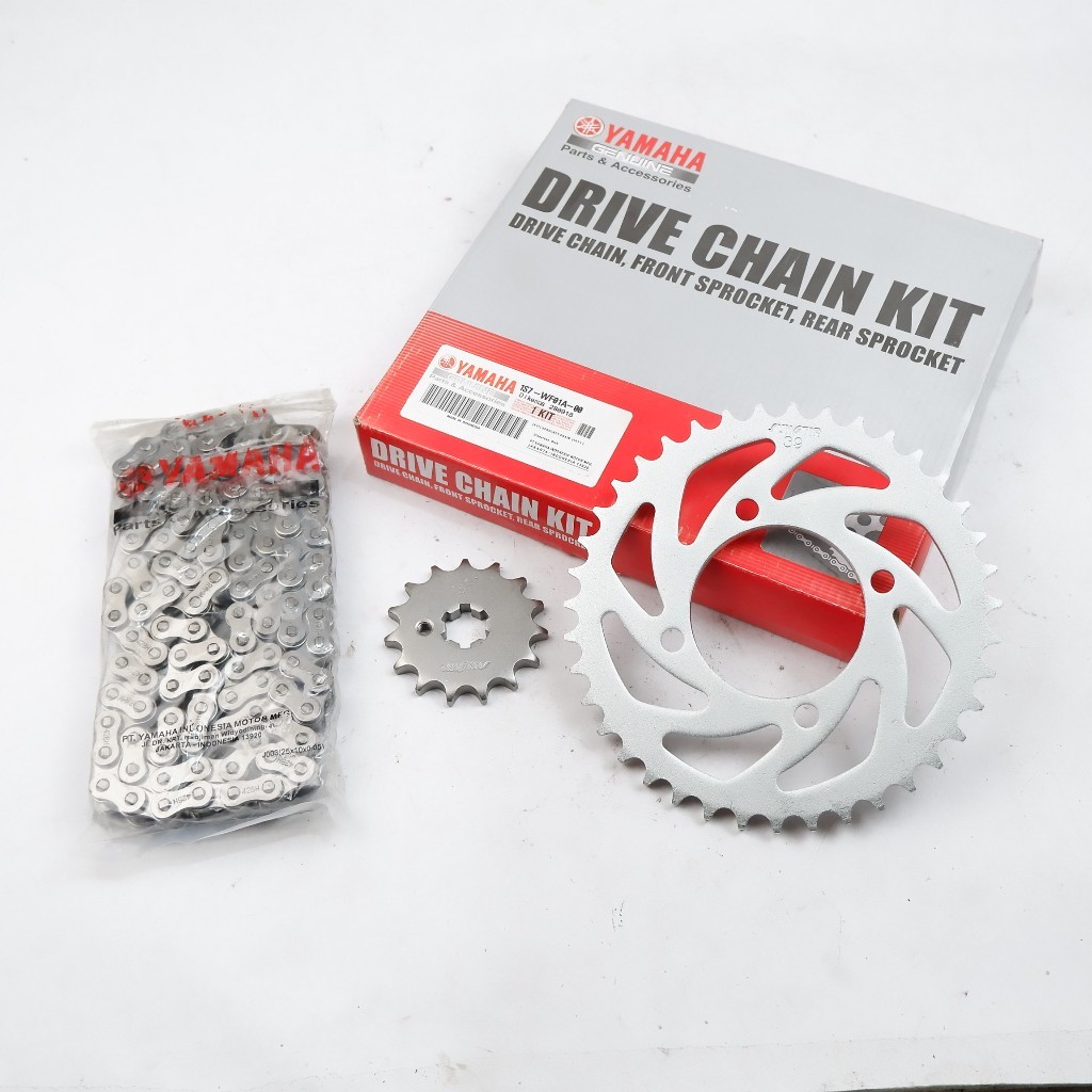 Rantai Gearset Yamaha Jupiter MX 135 Old 1S7 Gear Set Gir Rantai MX Old Original Yamaha Motor