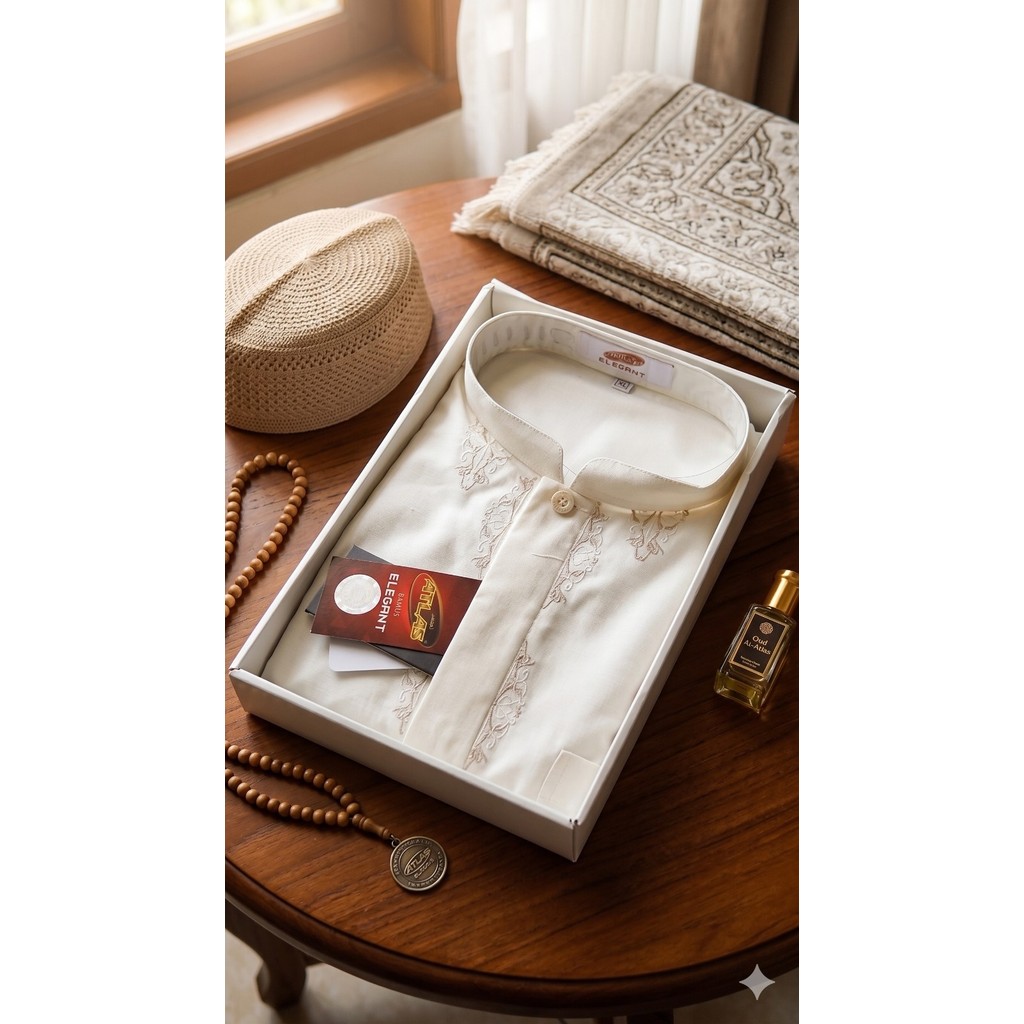 ATLAS Bamus Elegant DBL-Baju Koko Pria Premium, Adem, Murah Harga Grosir