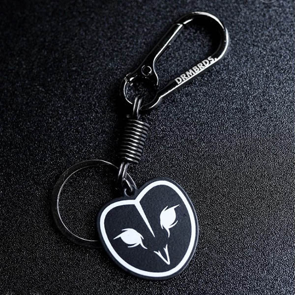 GANTUNGAN KUNCI KEYCHAIN BESI LOGO AKSESORIES HITAM ORIGINAL DREAMBIRDS | CARABINER
