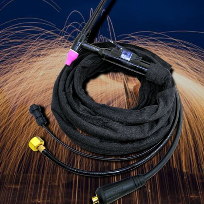 lekmeen- 1set Setang Las Argon Pistol Las Qq150a Tig Argon Stang Las Welding Torch Kabel 4m 5m Pemis