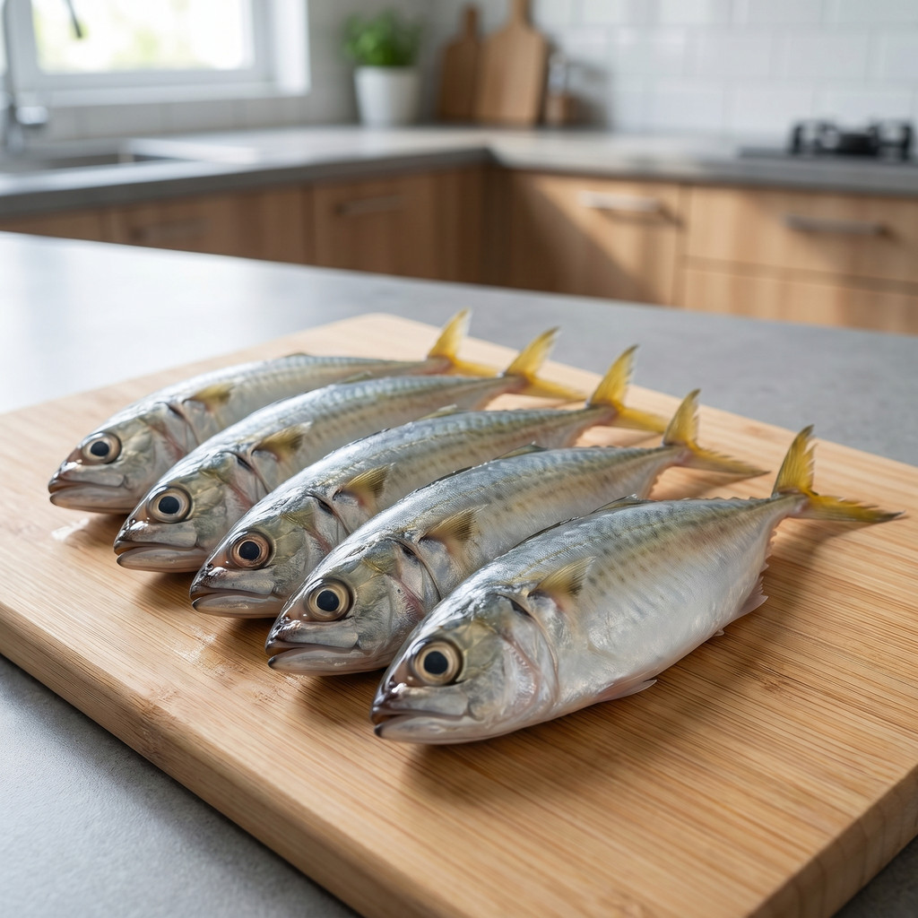 Ikan Kembung / Selar Segar Isi 4 Ekor / 1kg - Ikan Laut Fresh untuk Goreng / Bakar / Masakan