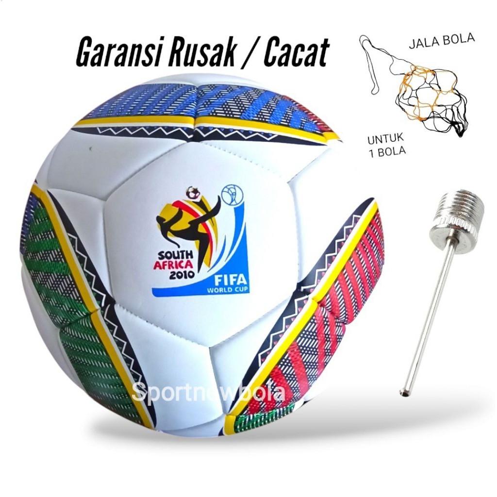 Bola Sepak Original Size 5 Adds Jabulani Asli Jahit Bonus Pentil Jaring Bola Kaki No 5 Bola Sepak Or