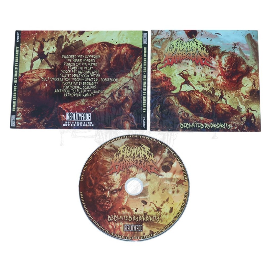 ORIGINAL & BERLISENSI - CD - HUMAN BARBECUE - DECIMATED BY BARBARITY | SLAM/BRUTAL DEATH METAL | EXT