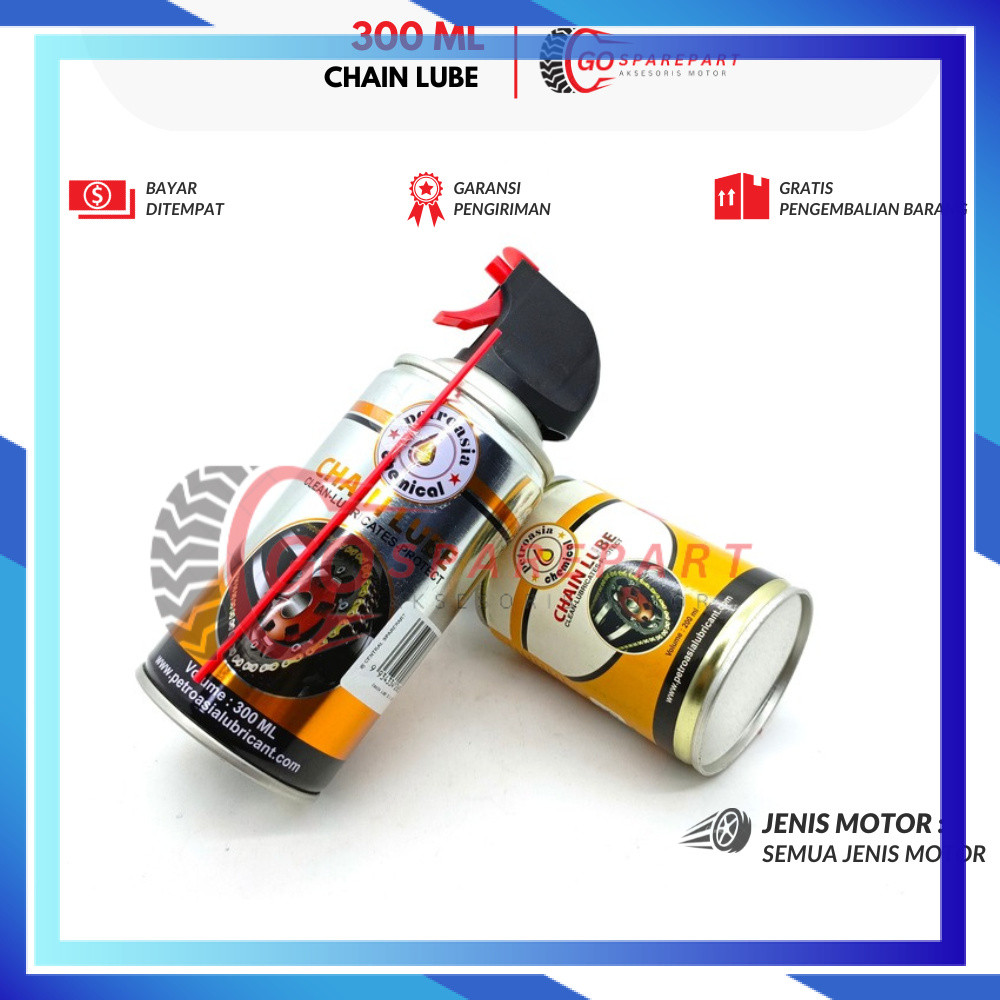 CHAIN LUBE 300 ML CHAIN LUBE HONDA BEAT / MINYAK RANTAI MOTOR VARIO / PELUMAS RANTAI JUPITER Z / ANT