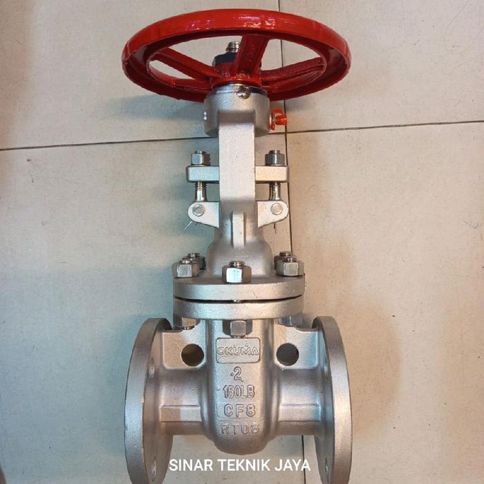 OKUMA gate valve 2 1/2" (DN 65) ss304 ansi 150 2,5" inch