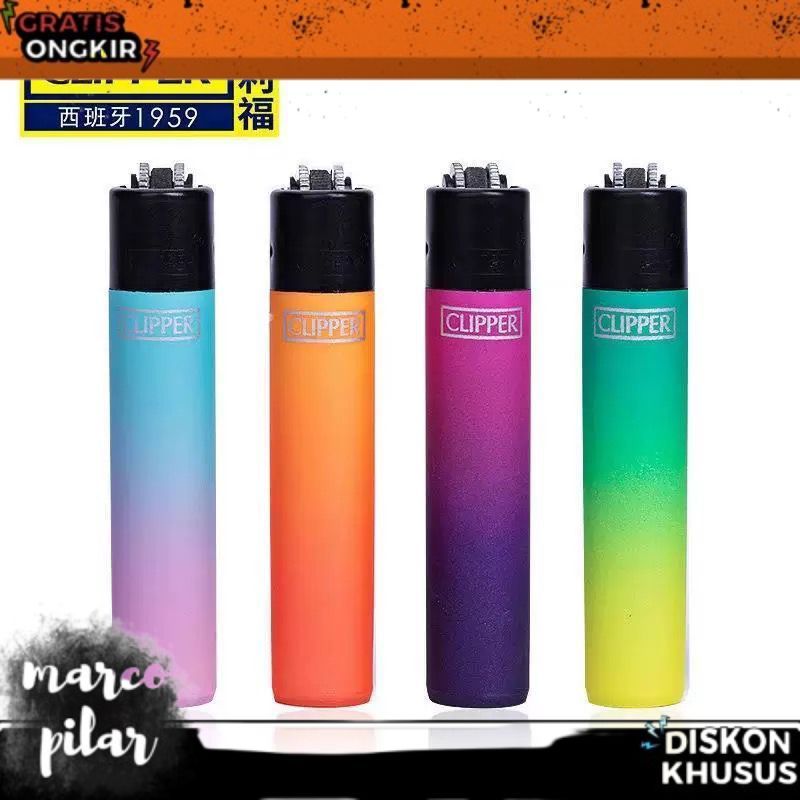 TERBARU Korek Api Gas Clipper CP22 Slim Reusable Lighter Termurah per pcs / Korek Api Clipper KRSN