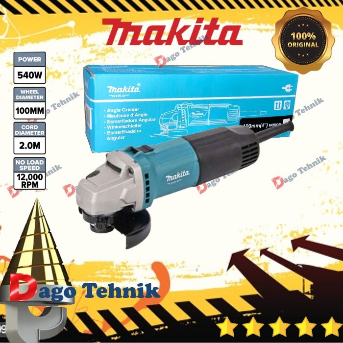 Power Makita Gerinda Listrik 4 Inch M0900B Original