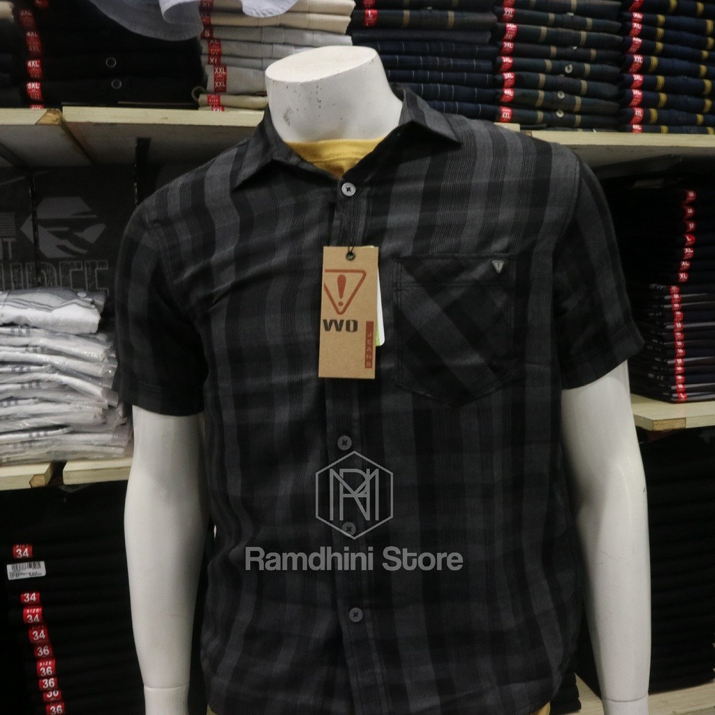 Watchout Kemeja Pria Katun Ukuran S-2XL JS502330101 1223