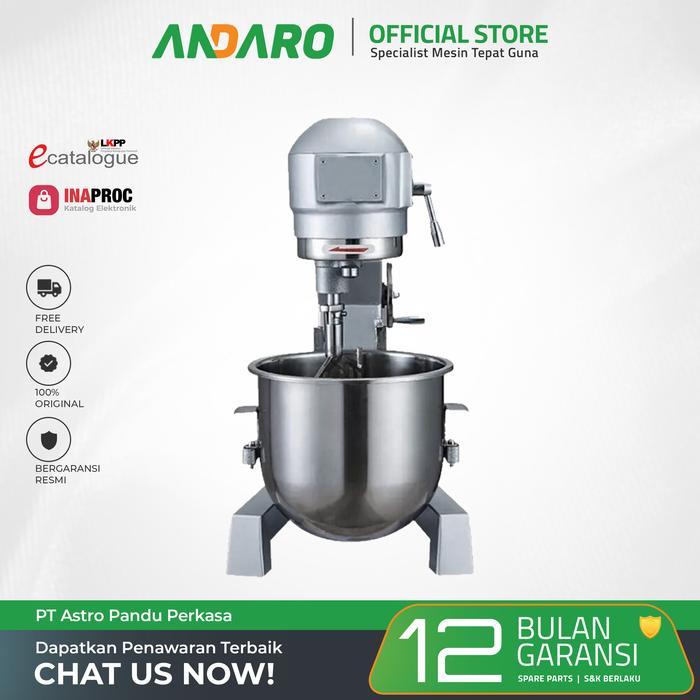 Mixer Roti Kapasitas 5 Kg SZM-20 | Planetary Mixer Pengaduk Adonan 20 Liter