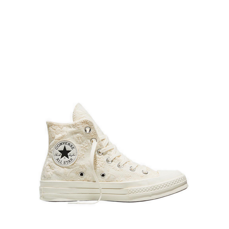 Converse Chuck 70 Retro Floral Women's Sneakers - Egret/Egret/Black