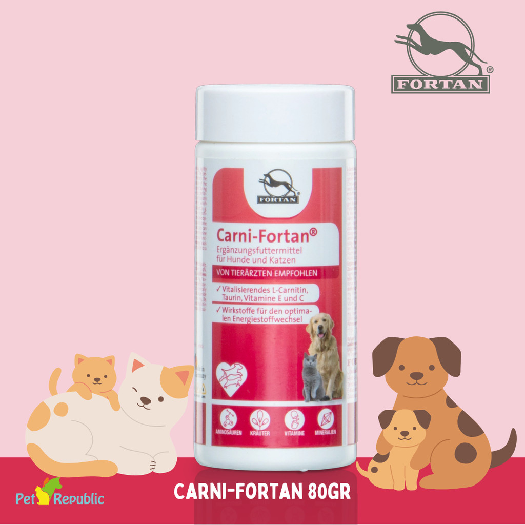 FORTAN Vitamin kesuburan Anjing Kucing CARNIFortan 80gr