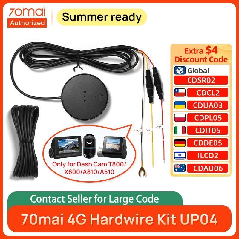 70mai 4G Hardwire Kit UP04 for 70mai Dash Cam Omni X800  X200  70mai 4K Dash Cam A810  70mai Dash Ca