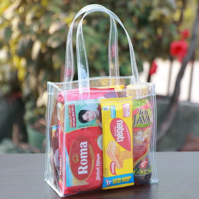 Tas Ulang Tahun Anak Goodie Bag Souvenir Mika Transparan