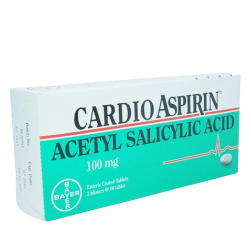 CARDIO ASPIRIN 100MG 1 BLISTER ISI 10 TABLET