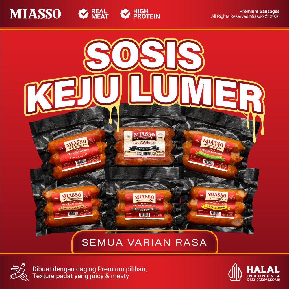 [SPECIAL OFFER] MIASSO - Premium Sausages | All Variant | Sosis Halal Frozen Food