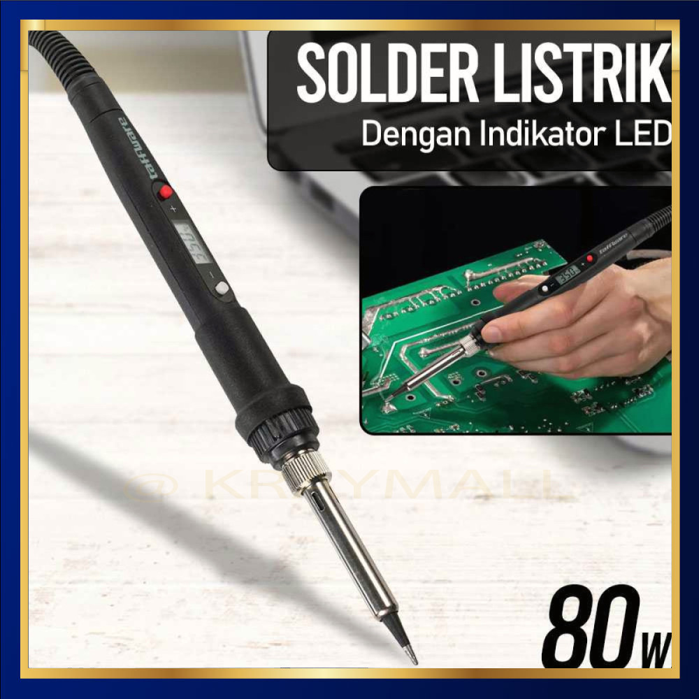 Electric Solder LCD Soldering Iron 80W 220V - 908S