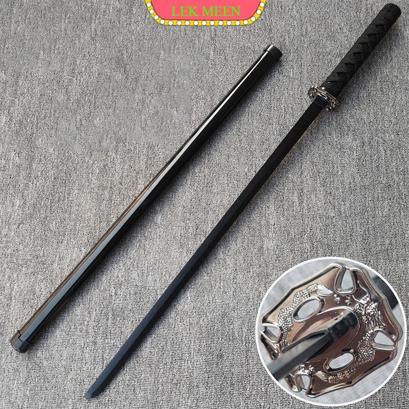 Pedang Katana Samurai Kayu 100cm Pedang Kayu Mainan Alat Peraga Cosplay Pedang Dari Kayu Plus Sarung