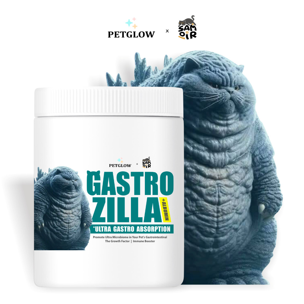 PROBIOTIK KUCING Gastro Zilla by Petglow x Samoir Cat Probiotic Serap Protein Vitamin Kucing Penamba
