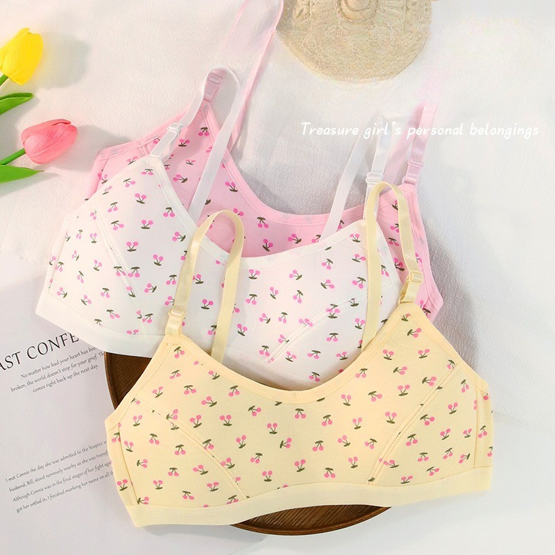 MS 667 BRA BH ANAK CEWEK MOTIF BUNGA MINISET KAIT STRAP STEP 2 3 BUSA STANDAR CUP TALI BRA DALAMAN M