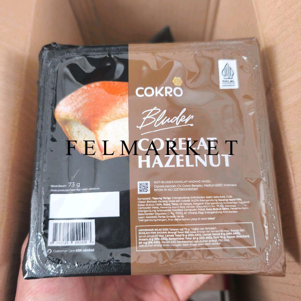 Roti Cokro Bluder Coklat Hazelnut / Roti Cokro Rasa Cokelat Hazelnut / Pack