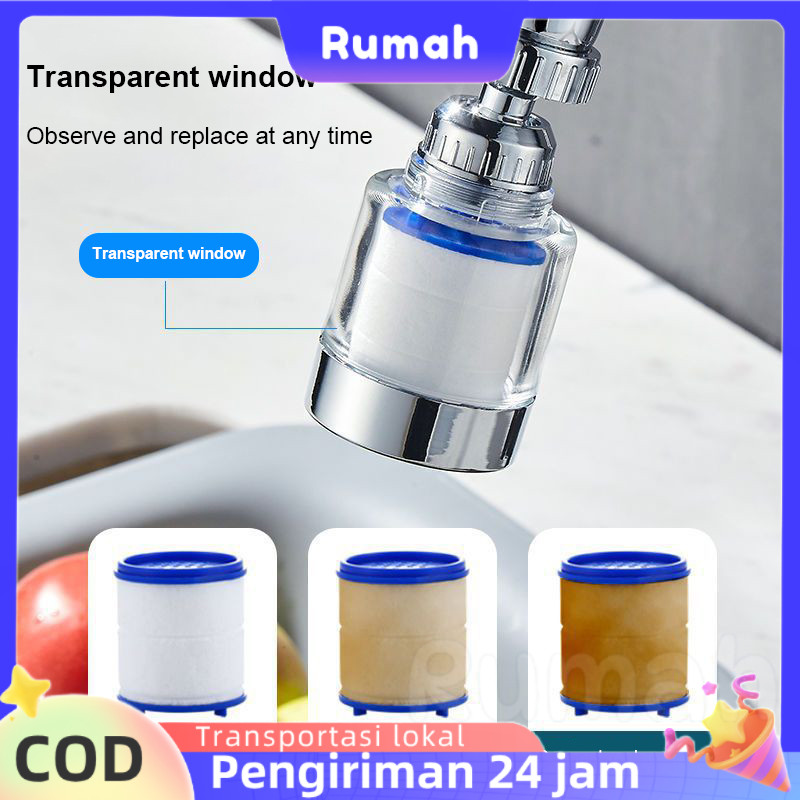 Filter Air Keran Dapur Universal, Pemurni Air Keran, Filter Mandi